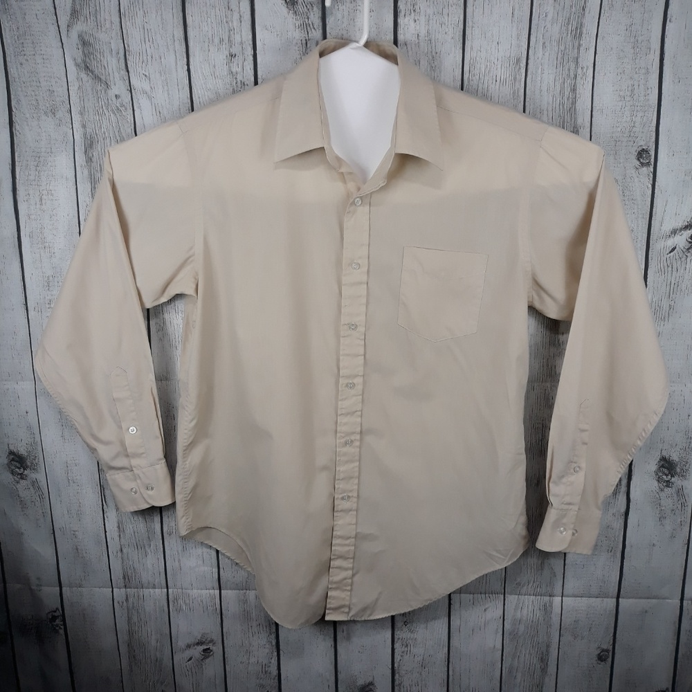 Givenchy Monsieur Tan Beige Mens Button Shirt - 17